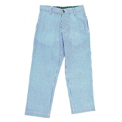 Boys Blue Seersucker Pants by Bailey Boys