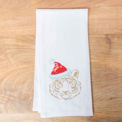Christmas Tiger Dish Towel by The Royal Standard