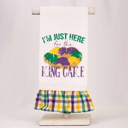Here for the Cake Dish Towel by The Royal Standard