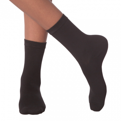 Ladies Black Crew Socks for K. Bell