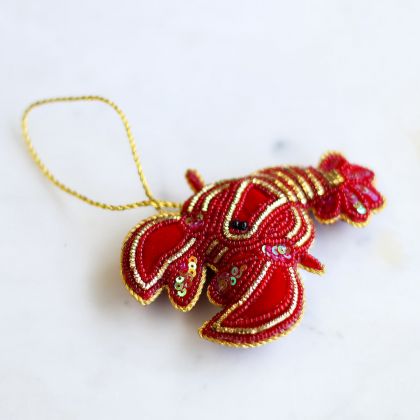 Crawfish Beaded Ornament by The Royal Standard