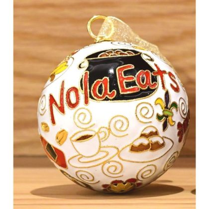 Nola Eats Shatterproof 24k Gold Plated Ornament