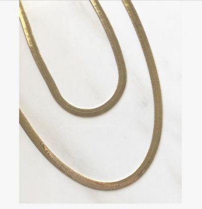 Ladies 18" Gold Necklace by Brantley Cecilia