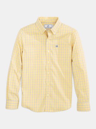 Youth Mini Check Sport Shirt by Southern Tide