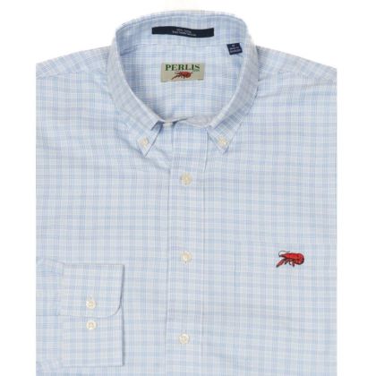 Crawfish Waffle Check Wrinkle Free Classic Fit Sport Shirt