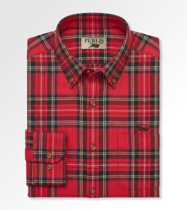 Crawfish Stewart Tartan Wrinkle Free Classic Fit Sport Shirt