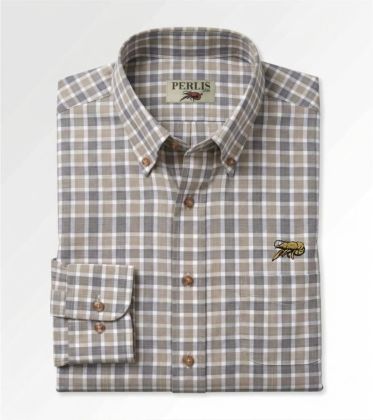 Crawfish Gameday Check Wrinkle Free Classic Fit Sport Shirt