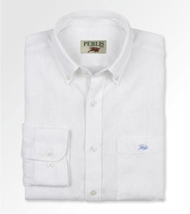 Crawfish Washed Linen Chambray Standard Fit Sport Shirt