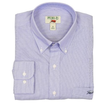 Crawfish Micro Stripe Standard Fit Sport Shirt