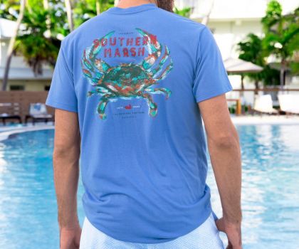 Crab Impressions Tee by Southern Marsh