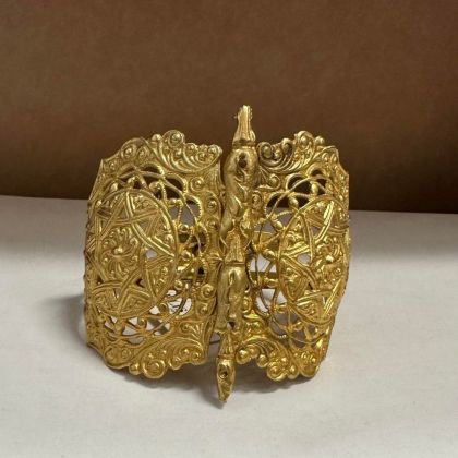 14K Gold Plated Butterfly Cuff Bracelet by Gypsy