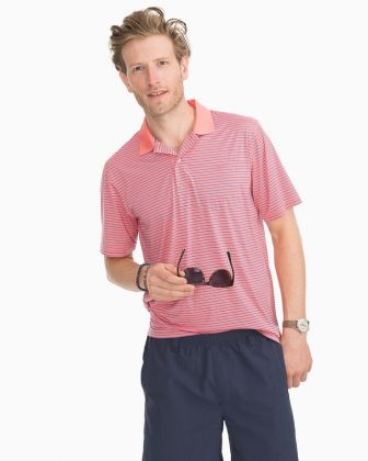 Barrier Stripe Performance Polo by Southern Tide