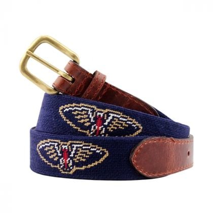 New Orleans Pelicans Needlepoint Belt by Smathers & Branson