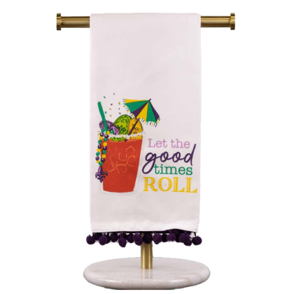Mardi Gras Bloody Mary Dish Towel by The Royal Standard