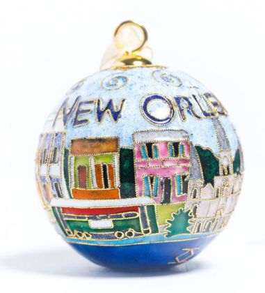 NOLA City Scape 24K Gold Plated Ornament by Kitty Keller