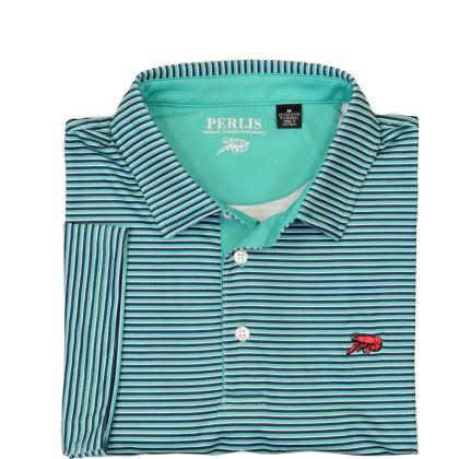 Crawfish Performance Mini Stripe Polo