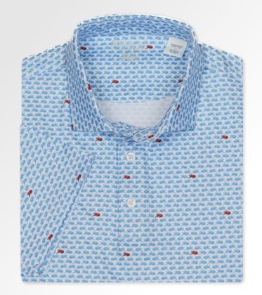 Crawfish All Over Print Performance Polo
