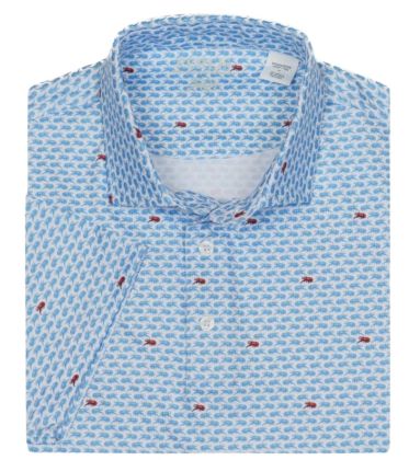 Crawfish All Over Print Performance Polo