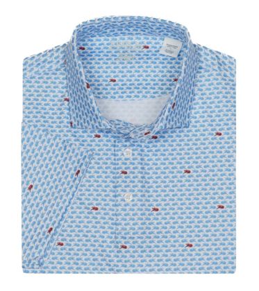 Crawfish All Over Print Performance Polo
