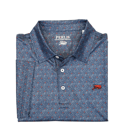 Crawfish Mini Speckled Floral Performance Polo