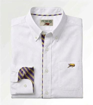 Crawfish Trimmed Gameday Oxford Wrinkle Free Sport Shirt