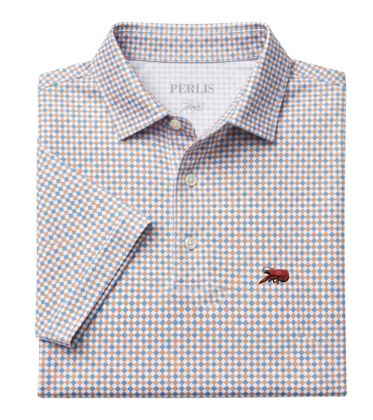 Crawfish Performance Lattice Print Polo