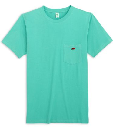 Crawfish Embroidered Pocket Tee