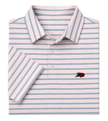 Crawfish Double Stripe Performance Polo
