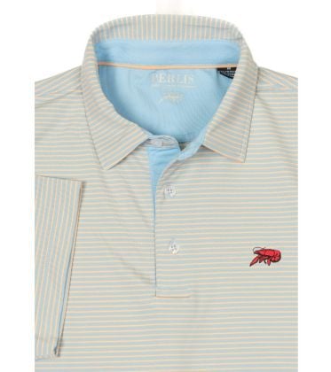Crawfish Stripe Performance Polo