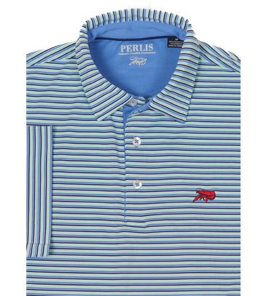 Crawfish Multi Stripe Performance Polo