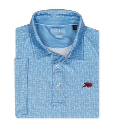Crawfish Planes Print Performance Polo