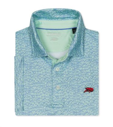 Crawfish Dog Print Performance Polo