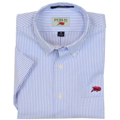 Crawfish Seersucker Stripe Classic Fit Sport Shirt