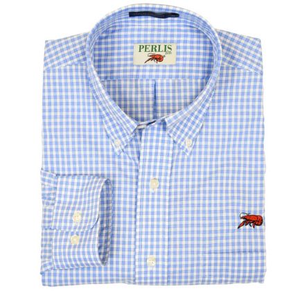 Crawfish Framed Check Wrinkle Free Classic Fit Sport Shirt