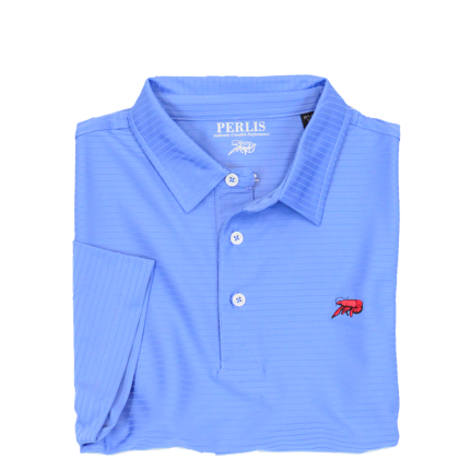 Crawfish Solid Performance Ribbed Polo