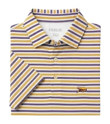 Crawfish Gameday Stripe Performance Polo