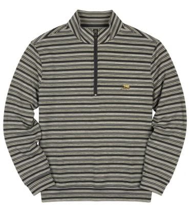 Crawfish Black & Gold Stripe Performance 1/4 Zip