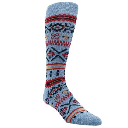 Crawfish Baby Alpaca Fair Isle Cotton Socks