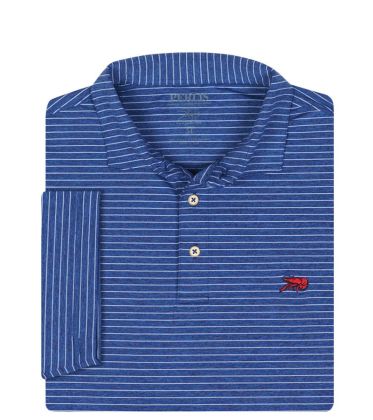Youth Crawfish Stripe Performance Polo