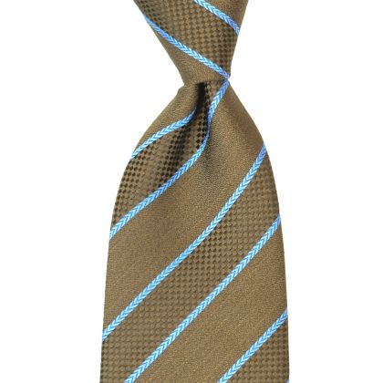 Stripe Silk Necktie by David Donahue