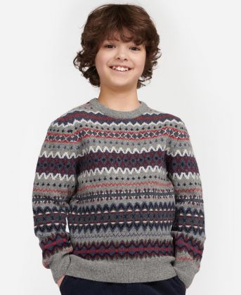 Boys Case Fair Isle Print Sweater by Barbour