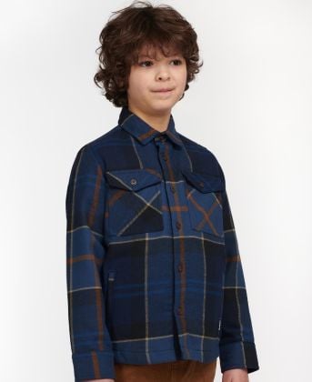 Boys Tartan Flannel Overshirt by Barbour