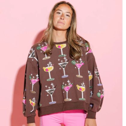 Ladies Cosmo Sweatshirt by Queen of Sparkles
