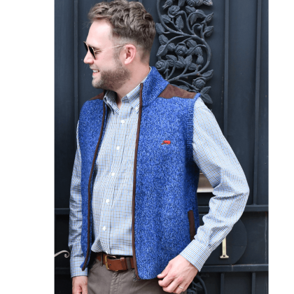 Crawfish 100% Merino Wool Full Zip Vest