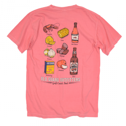 Gulf Coast Crawfish Boil Pocket Tee by Old Guard Outfitters