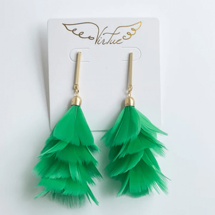 Feather Earrings by Virtue