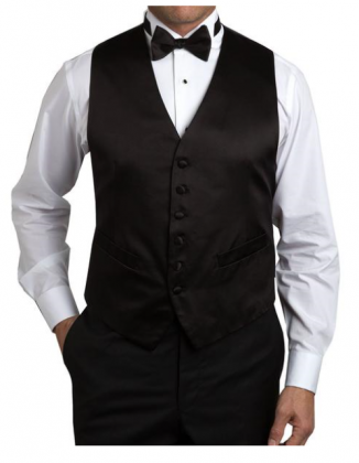 Solid Formal Vest by David Donahue