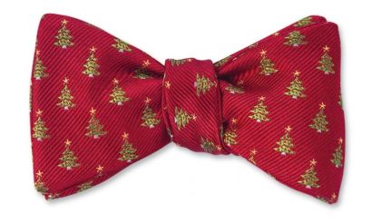 Red Christmas Tree Bow Tie by Hanauer