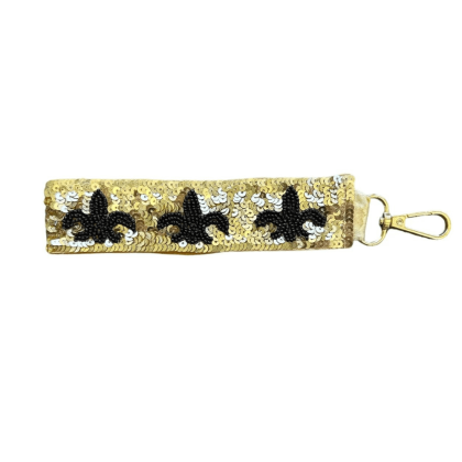 Gameday Sequin Key Chain by Golden Lily