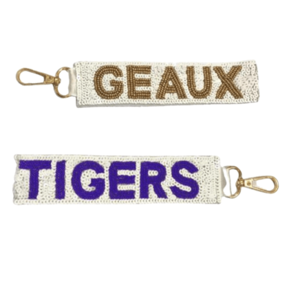 Gameday Sequin Key Chain by Golden Lily
